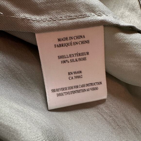 Theyskens' Theory light gray silk tank top size P - Picture 7 of 11